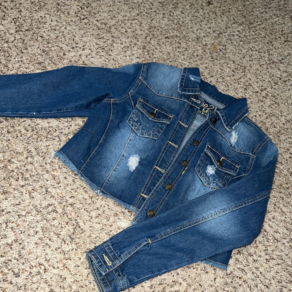 Rue 21 denim cropped jacket